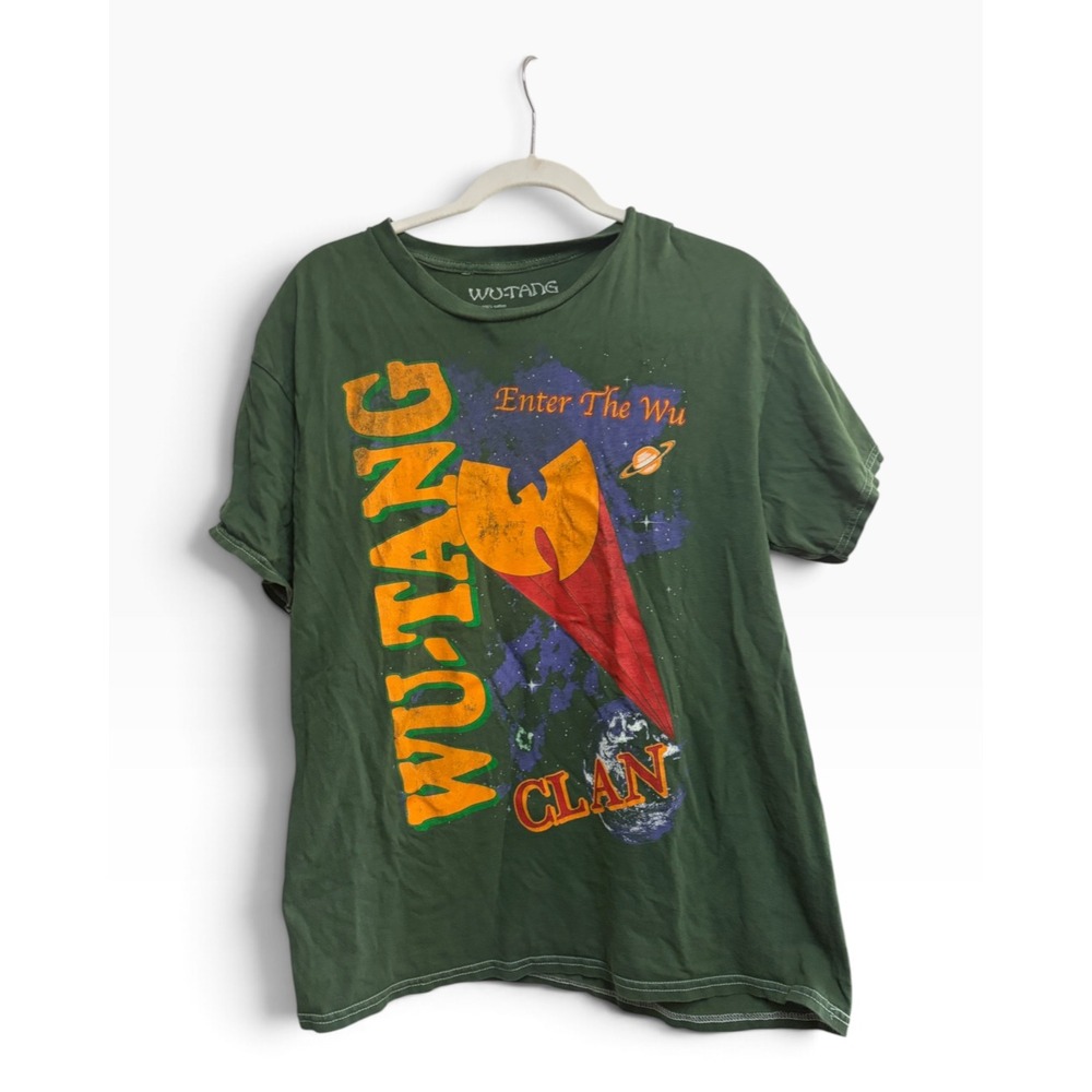Wu-Tang Clan Enter The Wu Graphic Green T-Shirt Short Sleeve Medium